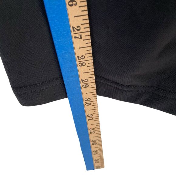 Adidas Black Gray Track Pants Mens Size Medium Classic Straight Leg Logo Active - Picture 9 of 10